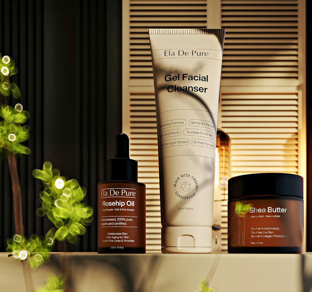 cosmetics products on shelf