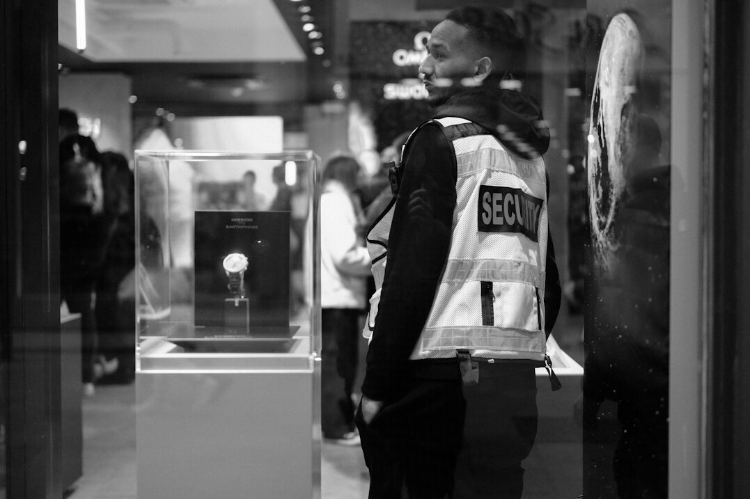 security guard watching